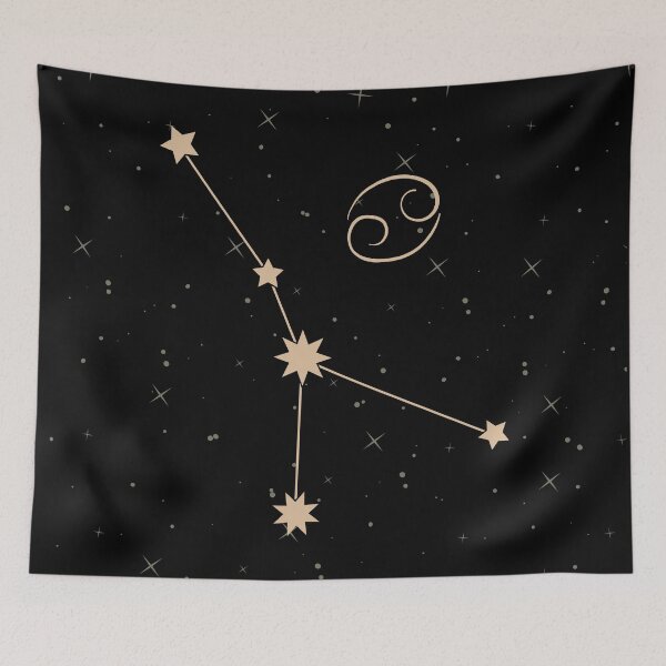 Item preview, Cancer Star Sign Zodiac Constellation designed and sold by sashabookishart.