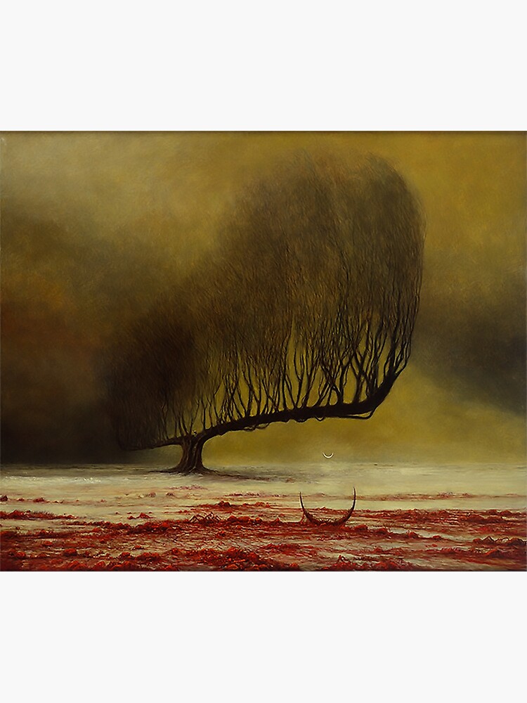 Untitled (Nightmare Tree) By Zdzislaw Beksinski Premium Matte Vertical ...