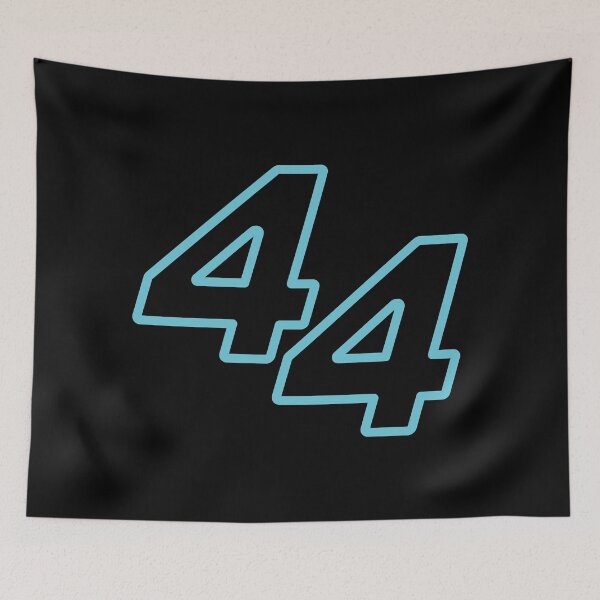 Item preview, 44 Driver Number (Light Blue/Black BG) designed and sold by FilipeFerreira.