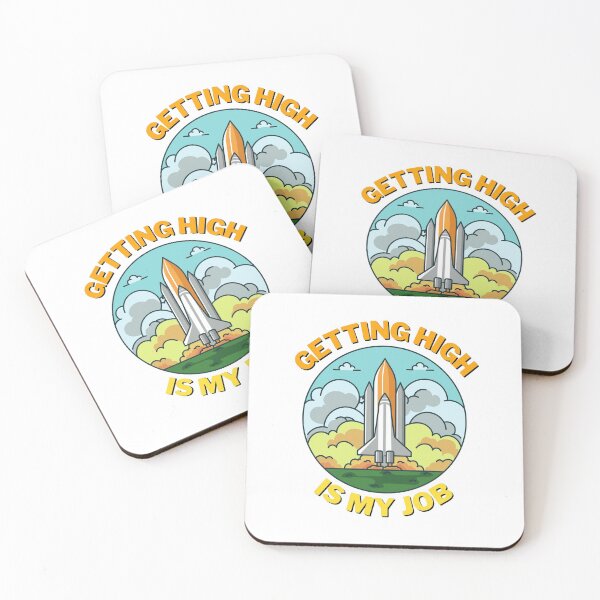 Item preview, Getting High Is My Job Sticker designed and sold by Water Flick.