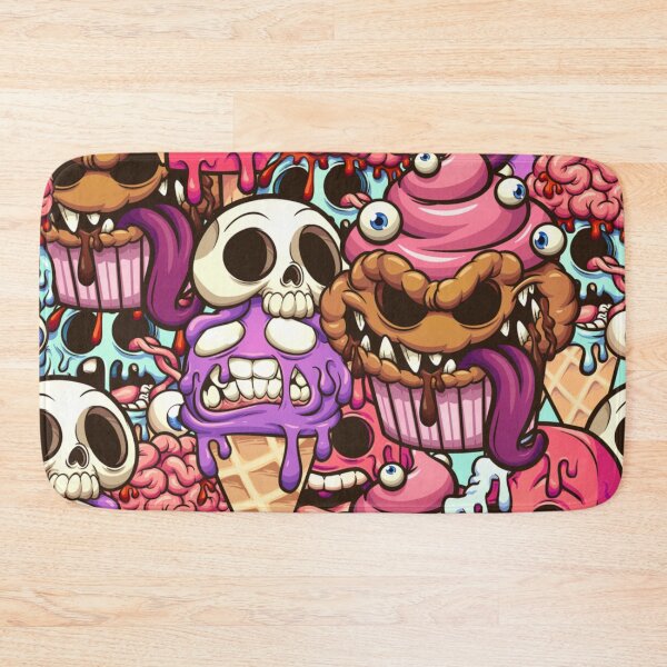 Item preview, Monster desserts seamless pattern cartoon. Vector clip art illustration with simple gradients. designed and sold by TeeFashionShop.