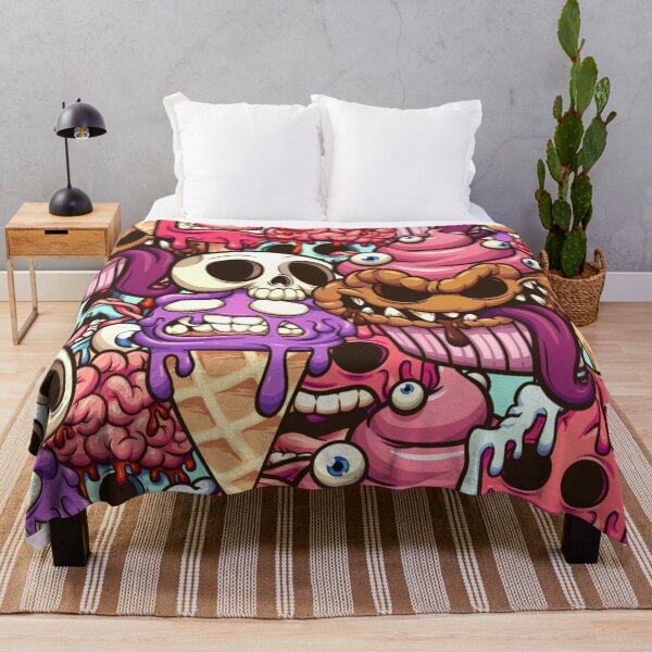 Item preview, Monster desserts seamless pattern cartoon. Vector clip art illustration with simple gradients. designed and sold by TeeFashionShop.