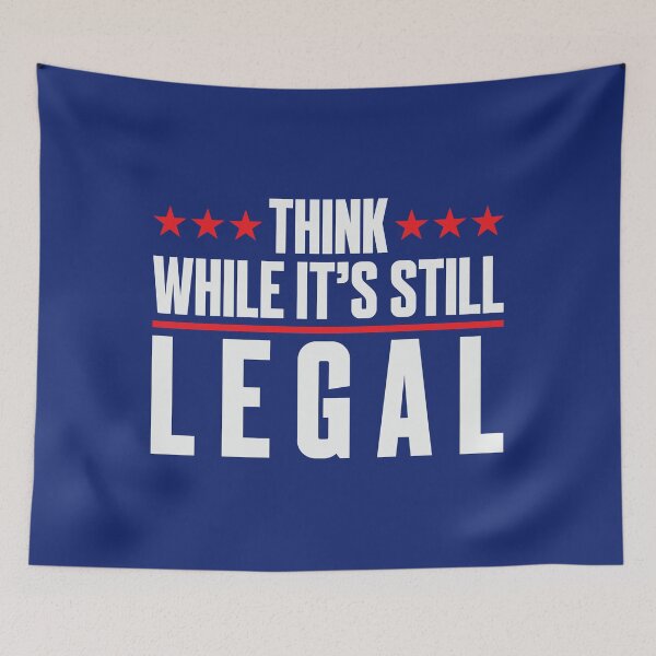 Item preview, Freedom of Thought Quote Think While It's Still Legal Anti Joe Bidon China's Puppet designed and sold by thecooltable.