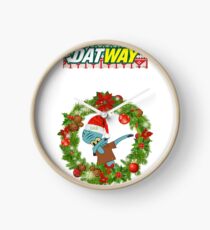 DatWay Christmas Sweatshirts "Dabbin' Squidward" Clock