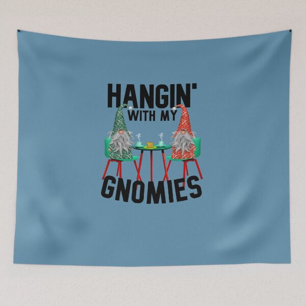 Item preview, Hanging With Gnomies Gnome Christmas Xmas Buffalo Plaid Red designed and sold by DiensDesign.