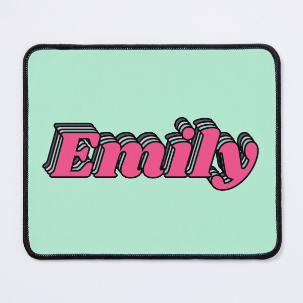 Item preview, Emily Name. Pink. Magenta. Blue designed and sold by ABInspired.