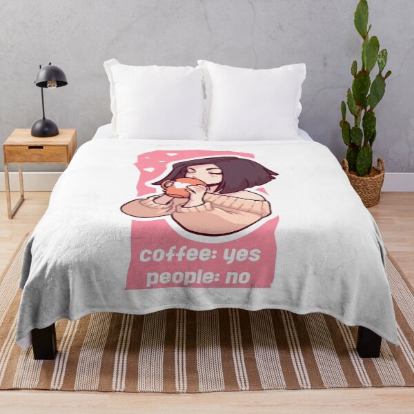 Item preview, Coffee, yes. People, no. Coffee lovers who are introverts, introverted. designed and sold by M3G4MERCH.