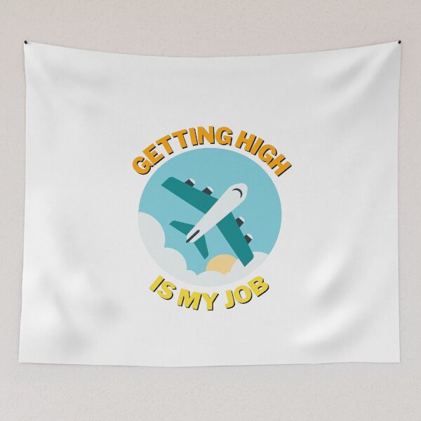 Item preview, Copy of Getting High Is My Job Sticker designed and sold by Water Flick.