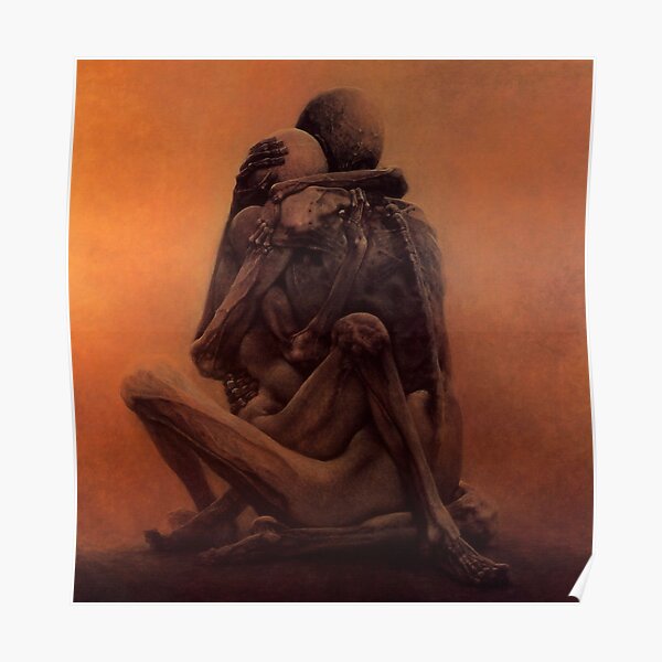 Sans titre (Les amants) de Zdzislaw Beksinski Poster