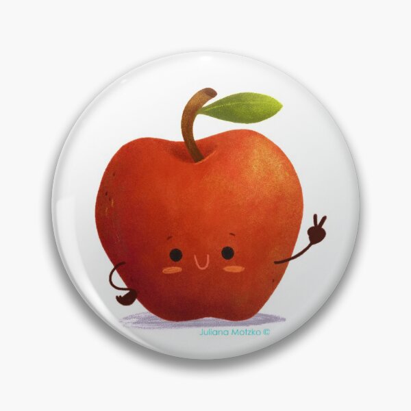 Item preview, Cute smiling Apple designed and sold by julianamotzko.