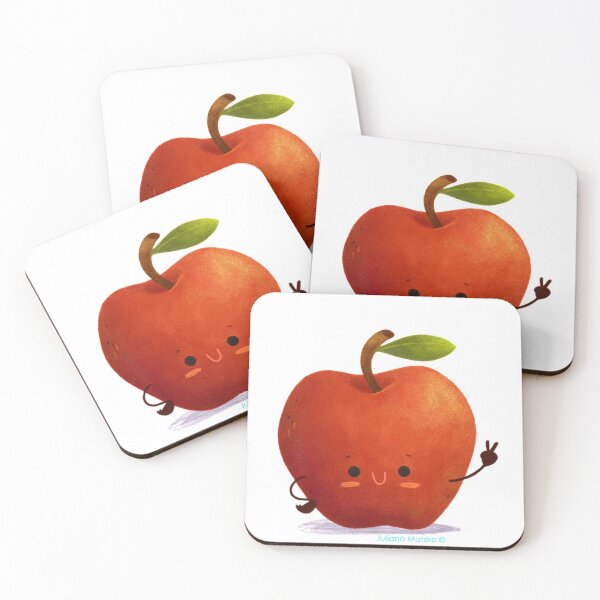 Item preview, Cute smiling Apple designed and sold by julianamotzko.