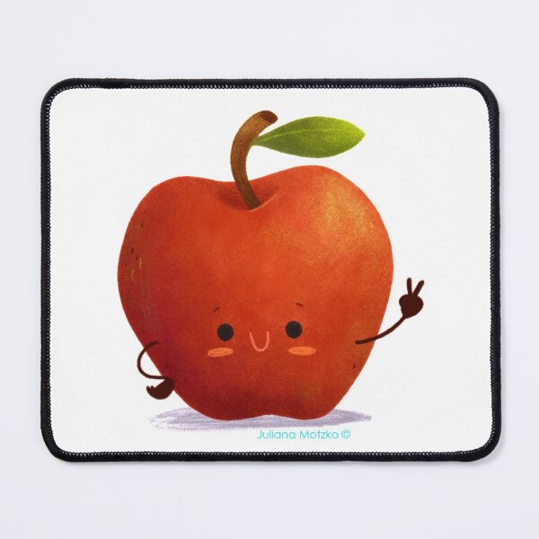 Item preview, Cute smiling Apple designed and sold by julianamotzko.
