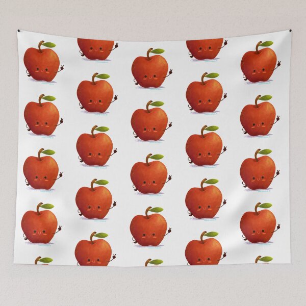Item preview, Cute smiling Apple designed and sold by julianamotzko.