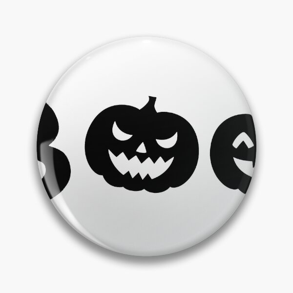 Item preview, Halloween BOO With Scary Faced Pumpkins Black designed and sold by Innercosmic.