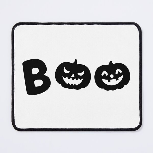 Item preview, Halloween BOO With Scary Faced Pumpkins Black designed and sold by Innercosmic.