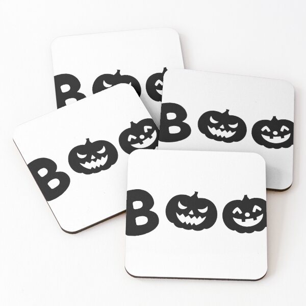 Item preview, Halloween BOO With Scary Faced Pumpkins Black designed and sold by Innercosmic.