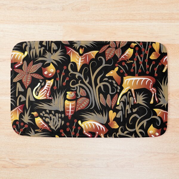 Item preview, Eerie Forest- Mystical Animals in the Woods- Terracotta Red Yellow Gold designed and sold by winkeltriple.
