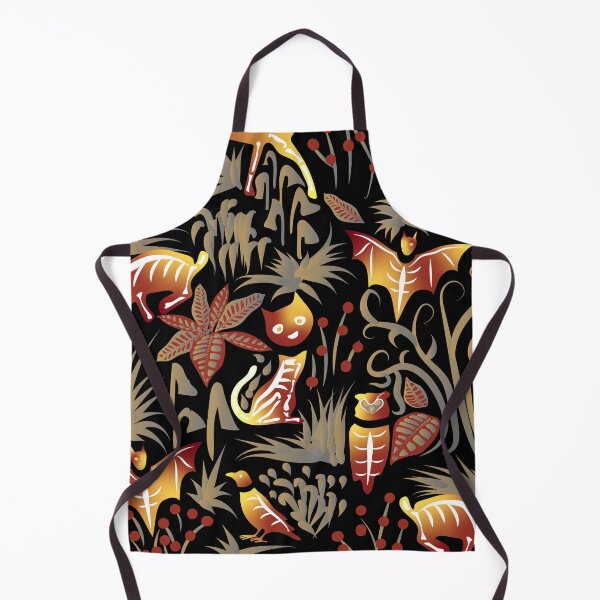Item preview, Eerie Forest- Mystical Animals in the Woods- Terracotta Red Yellow Gold designed and sold by winkeltriple.