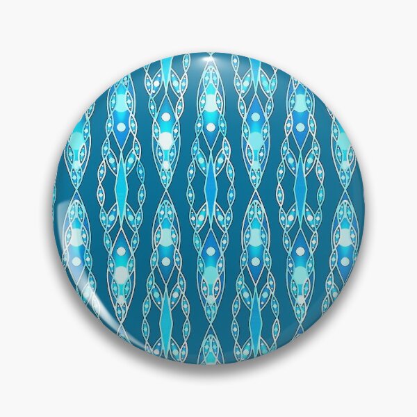 Item preview, Tribal Inspired Batik, Ocean Blue and Aqua designed and sold by Marymarice.