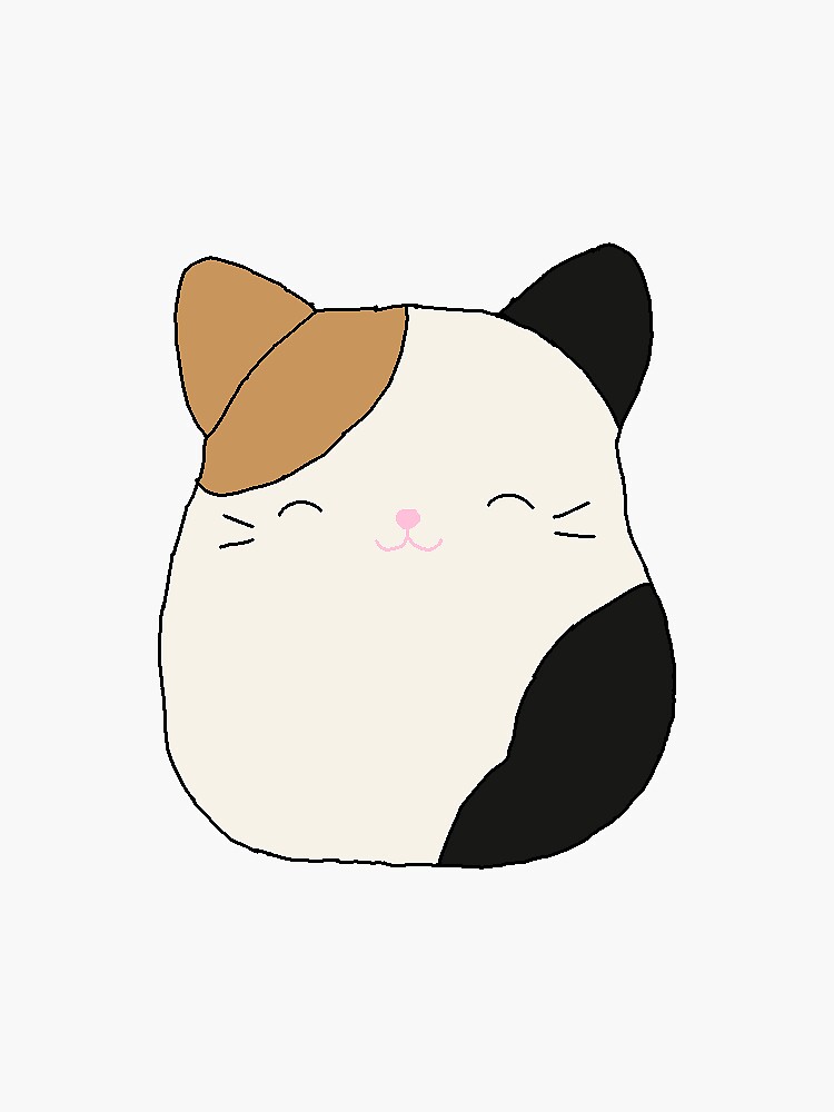 "Cat squishmallow " Sticker by emmyh13 Redbubble