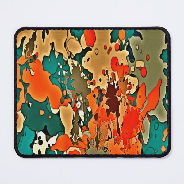 Item preview, Abstract psychedelic fractal background of stylized watercolor illustration, colored chaotically blurred spots and paint strokes of different sizes and shapes designed and sold by TeeFashionShop.