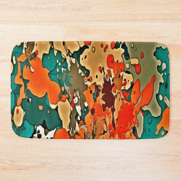 Item preview, Abstract psychedelic fractal background of stylized watercolor illustration, colored chaotically blurred spots and paint strokes of different sizes and shapes designed and sold by TeeFashionShop.
