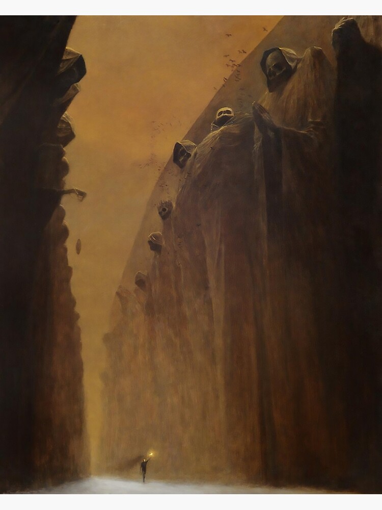 Disover Untitled (Death Valley) by Zdzislaw Beksinski Premium Matte Vertical Poster