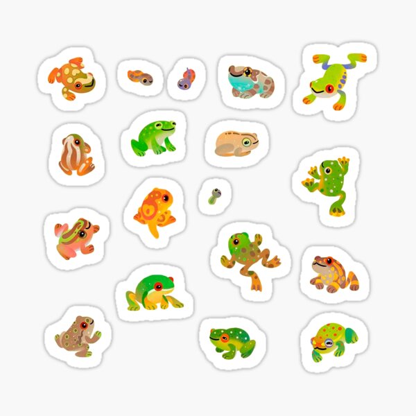 Tiny Frog Stickers for Sale