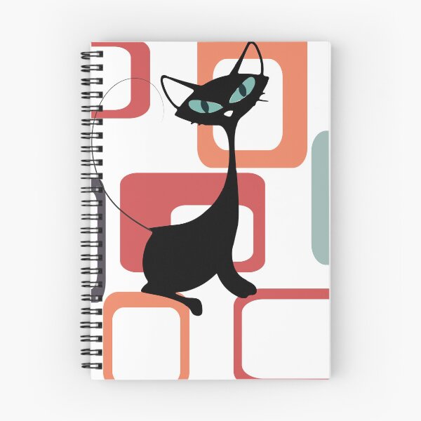 Item preview, Retro.Cat on Mid Century Background  designed and sold by LisWilliams.