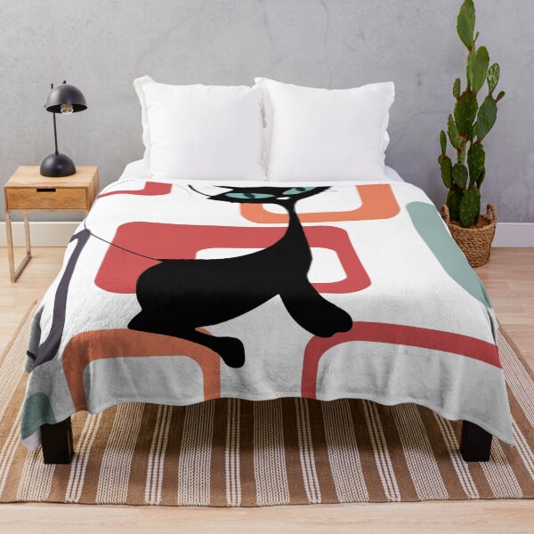Item preview, Retro.Cat on Mid Century Background designed and sold by LisWilliams.