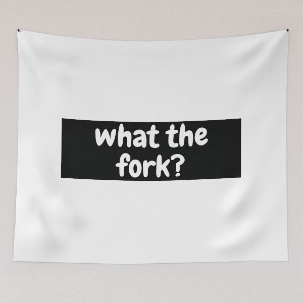 Item preview, What The Fork Sticker designed and sold by Water Flick.