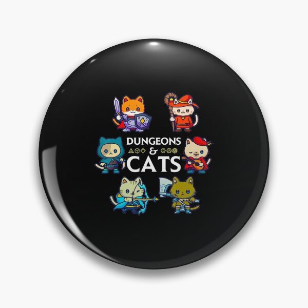 Item preview, Dungeons And Cats Rpg D20 Dice Nerdy Fantasy Gamer Cat designed and sold by rahamatoutafahd.