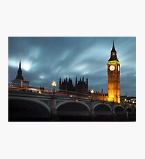 Big Ben and Westminster bridge Photographic Print