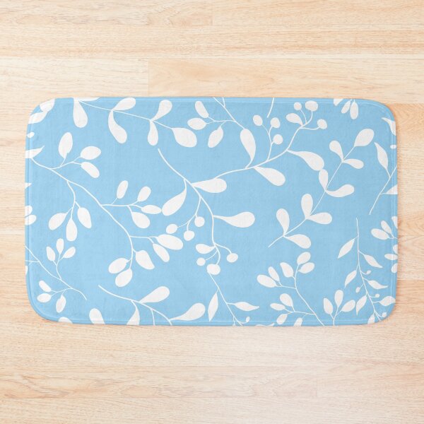 Item preview, Pastel blue floral pattern  designed and sold by irisman.