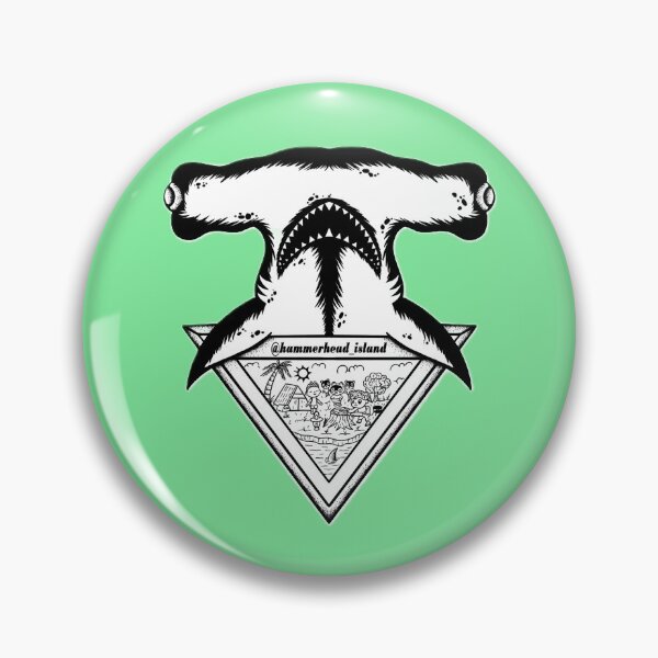 Item preview, HH Pin Button Grn  designed and sold by Hammerhead-Isle.