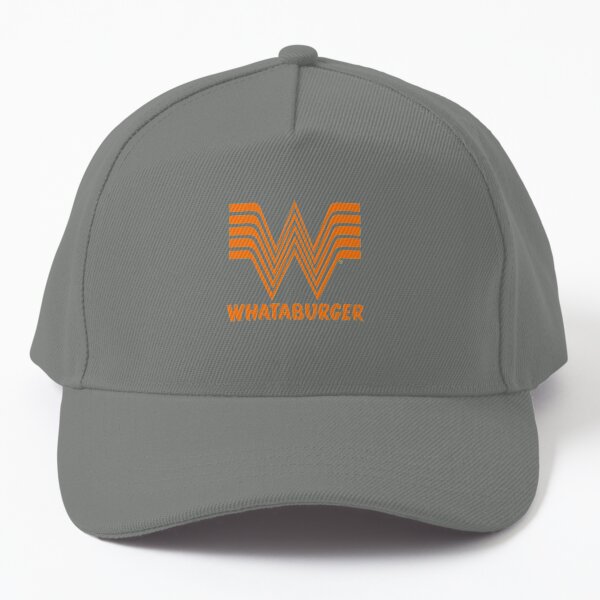 Whataburger Employee Work Uniform Adjustable Ball Cap Hat Blue Orange Logo