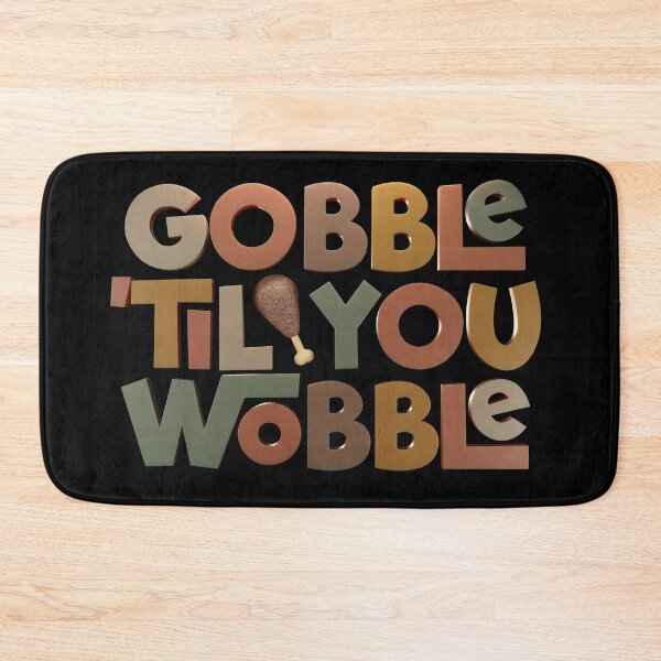 Item preview, Gobble 'Til You Wobble 3D Type Design designed and sold by danielliamgill.