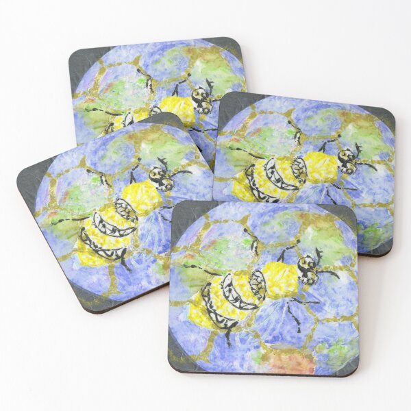 Item preview, Collagraph Bee Earth Day designed and sold by LymphomaLass.