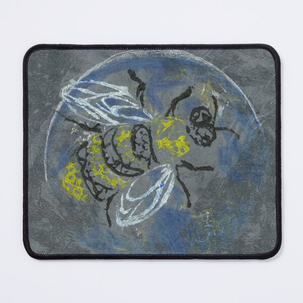 Item preview, Collagraph Bee Earth Night designed and sold by LymphomaLass.