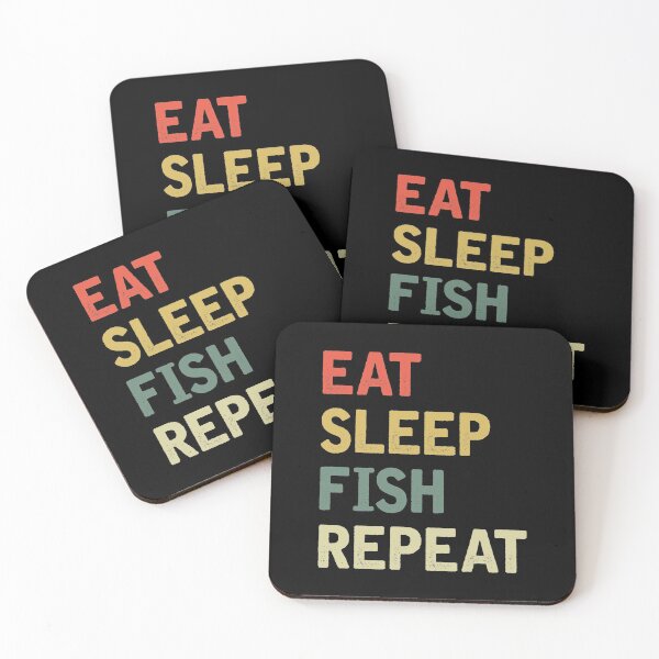 Item preview, Eat sleep fish repeat designed and sold by iskapa.