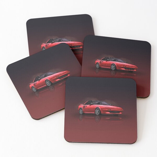 Item preview, Toyota MR2 SW11 Red - Digital drawing designed and sold by Racing Art Store.