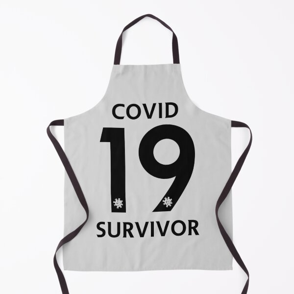 Item preview, COVID19 Coronavirus SURVIVOR - Jersey Number Back - BLACK designed and sold by AMGraphicStudio.