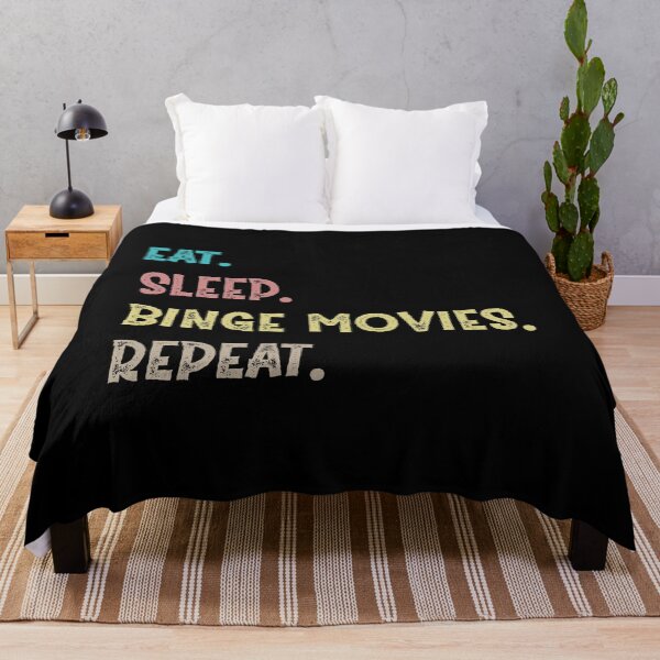 Item preview, Eat. Sleep. Binge Movies. Repeat. designed and sold by Life Shop.