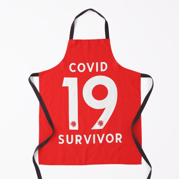 Item preview, COVID19 Coronavirus SURVIVOR - Jersey Number Back - WHITE designed and sold by AMGraphicStudio.