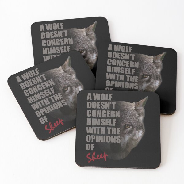 Item preview, A Wolf Doesn't Concern Himself With The Opinions of Sheep designed and sold by TeesForTheWorld.