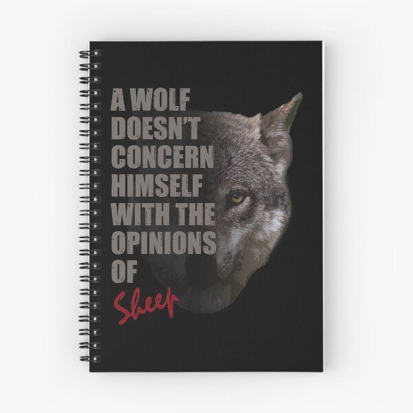 Item preview, A Wolf Doesn't Concern Himself With The Opinions of Sheep designed and sold by TeesForTheWorld.