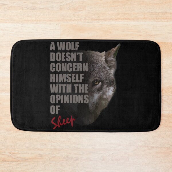 Item preview, A Wolf Doesn't Concern Himself With The Opinions of Sheep designed and sold by TeesForTheWorld.