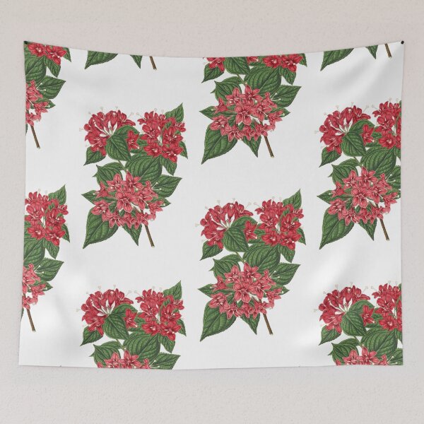 Item preview, Pink Flowers Botanical Print designed and sold by Veriepear.