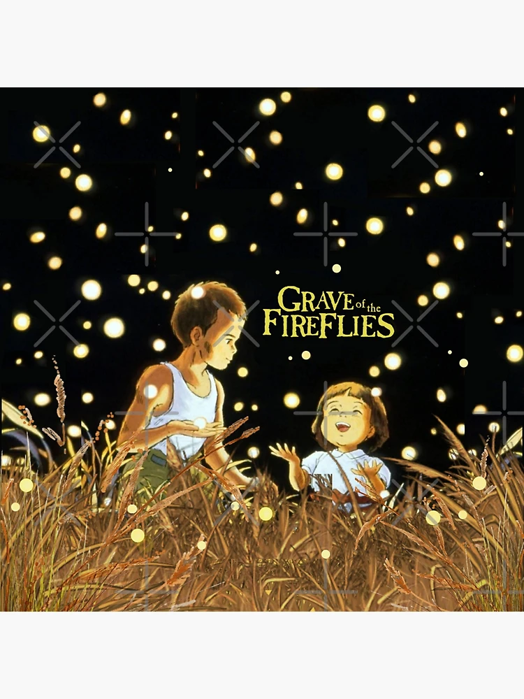  Grave of the Fireflies Poster Vintage Look Tin Metal