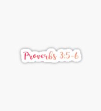 Proverbs 3:5-6 Sticker